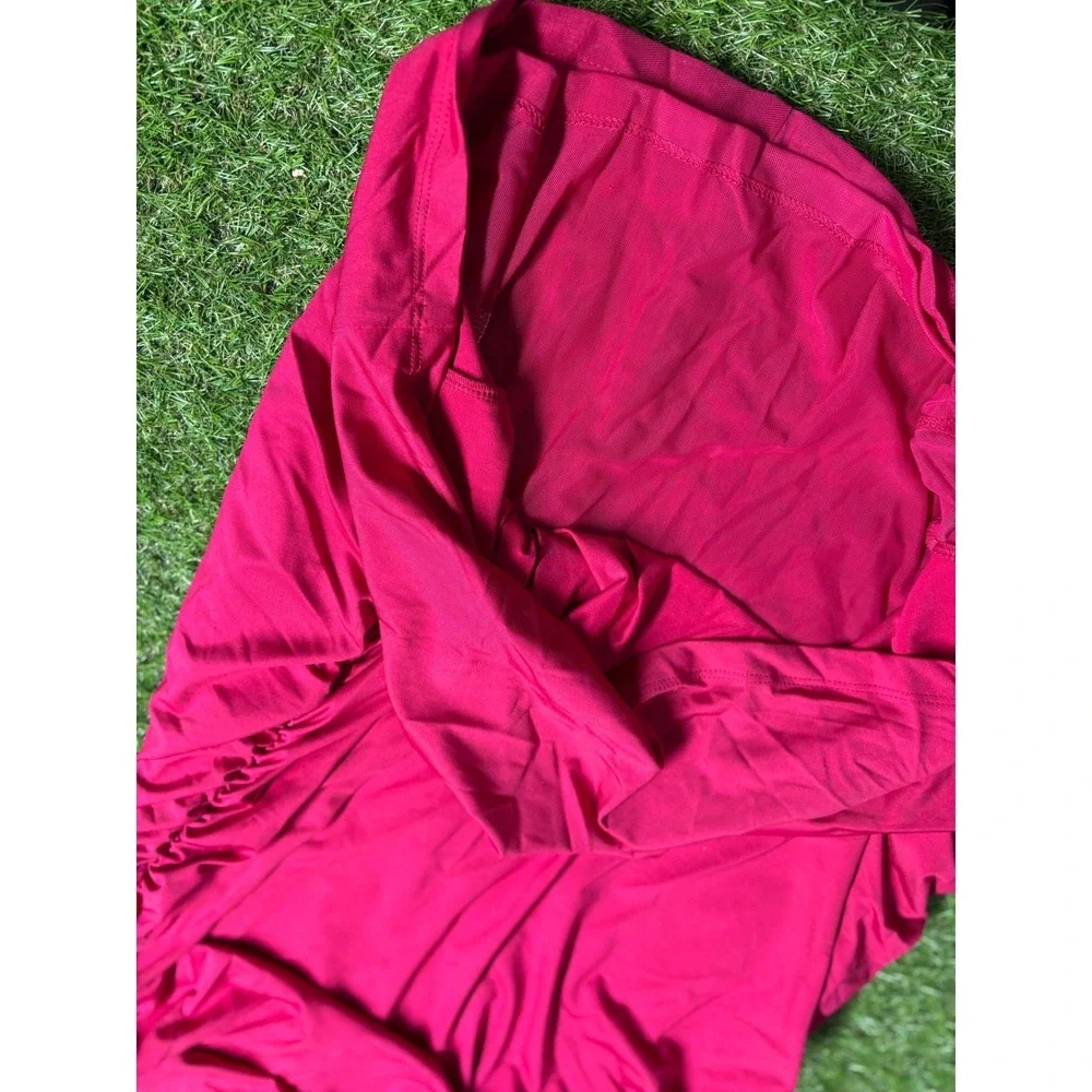 SOFIA JEANS BY‎ SOFIA VERGARA Women's XXXL Pink Ruched Bodycon Dress